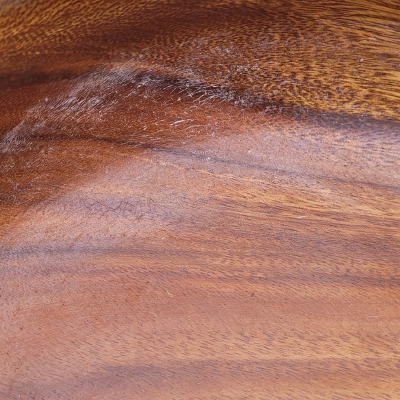 Vintage wooden bowl set with 1 large and 1 small - Picture 10 of 10